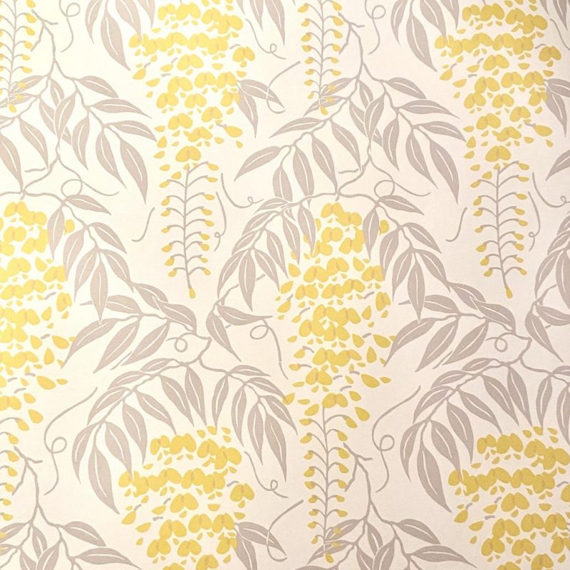 grey and yellow wallpaper