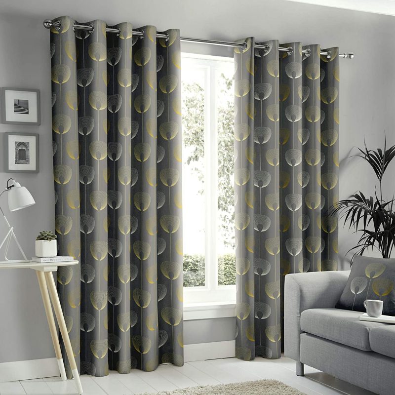 Grey And Yellow Curtains Recipe, Yellow And Grey Shower Curtain Uk
